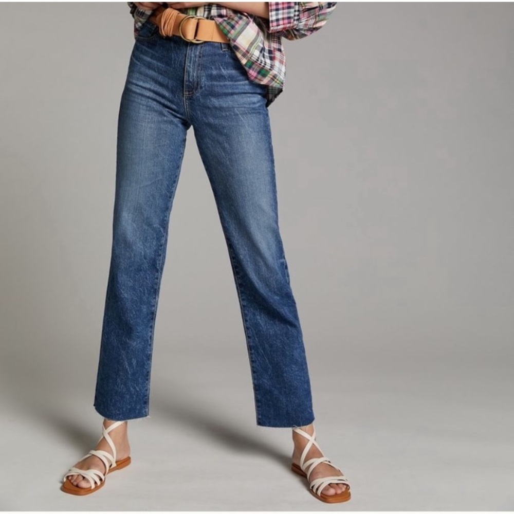 AG Adriano Goldschmied Alexxis High Rise Vintage Straight Blue Jeans